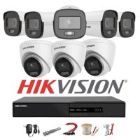 BỘ CAMERA IP 8 MẮT HIKVISION COLORVU 2MP GHI MÀU BAN ĐÊM